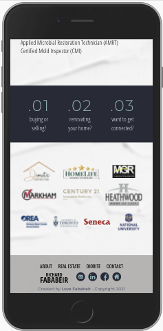 Screenshot of the Diorite Contracting app
